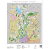 Utah Land Status Wall Map (SITLA)