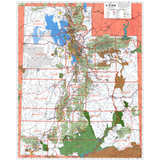 Utah Wall Map (MAPSCO)