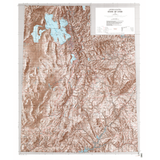 Shaded Relief Map of Utah (USGS)